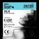 Nonabsorbable Suture with Needle Surgical Specialties™ Silk DS30 3/8 Circle Reverse Cutting Needle Size 0 Braided - D678N
