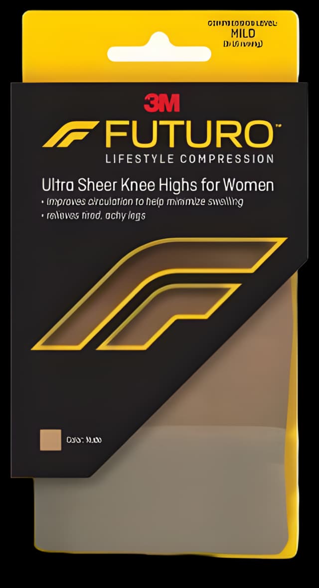 3M Futuro Compression Knee High Stockings - Large Nude
