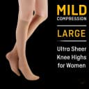 3M Futuro Compression Knee High Stockings - Large Nude