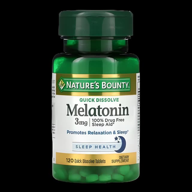 Sleep Aid Nature's Bounty® 120 per Bottle Tablet 3 mg Strength