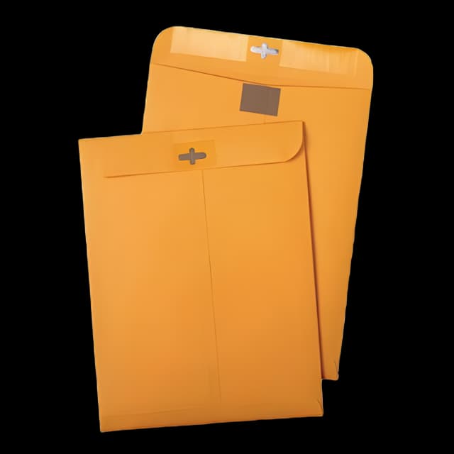 Postage Saving ClearClasp Kraft Envelope, #97, Cheese Blade Flap, ClearClasp Closure, 10 x 13, Brown Kraft, 100/Box