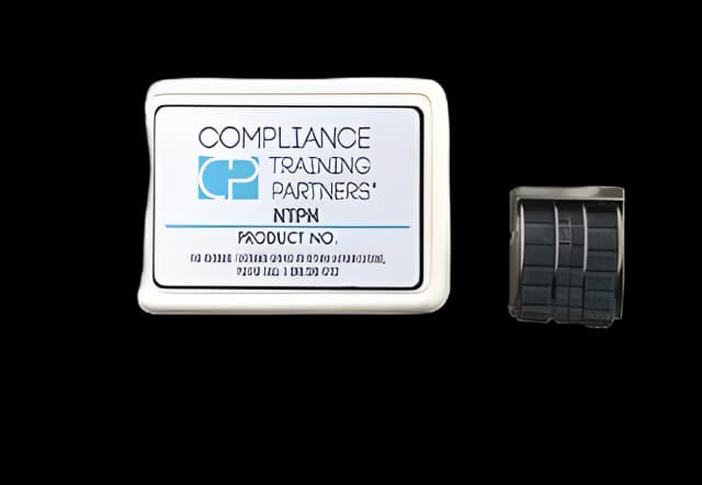 Stamp & Ink Pad Compliance Training Partners Black