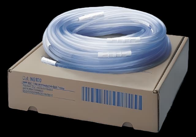Suction Tubing Medi-Vac® Non-Conductive Non-Conductive Plastic 9/32 Inch I.D. 12 Foot Length Sterile Maxi-Grip and Male / Male Connector