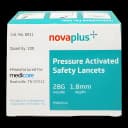 Safety Lancet Novaplus 28 Gauge Retractable Pressure Activated Finger