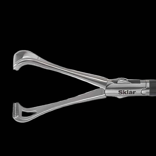 Tissue Grasping Forceps Sklartech 5000™ Babcock 25 Inch Length Stainless Steel Curved 10 mm