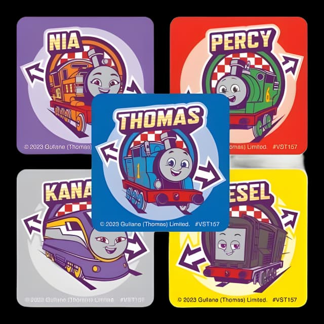 SmileMakers® 250 per Pack Thomas & Friends All Engines Go Sticker 1-5/8 Inch