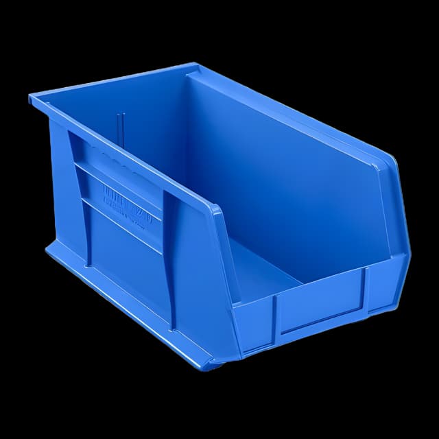 Uline Stackable Medical Storage Bin 7x8x15 Inch - Blue