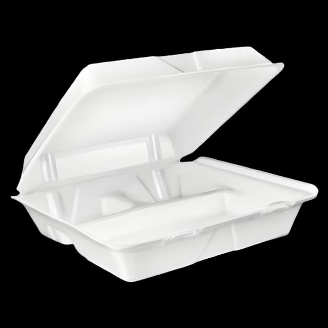 Dart® 3-Compartment Foam Containers for Healthcare