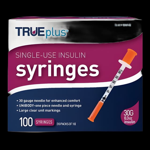 TRUEplus® 0.3 mL 30G Insulin Syringe - Trividia Health