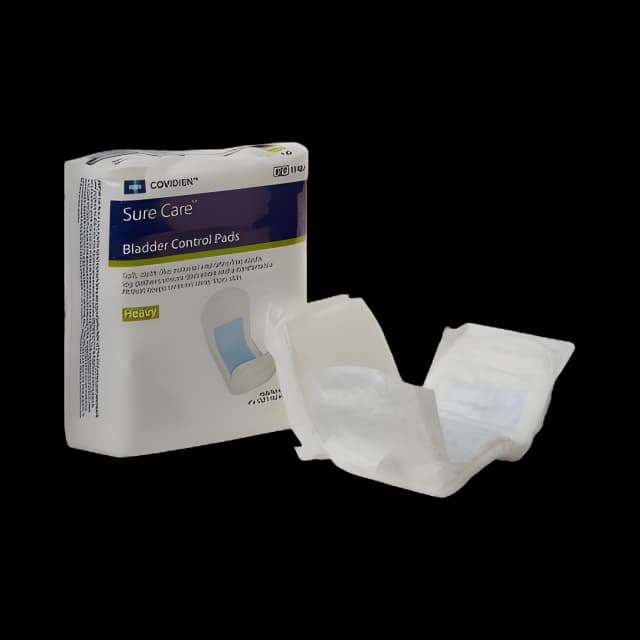 Bladder Control Pad Sure Care™ 4 X 12-1/2 Inch Heavy Absorbency Polymer Core One Size Fits Most
