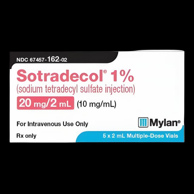 Sotradecol® Sodium Tetradecyl Sulfate 1% Injection Vial 2 mL - 67457016202