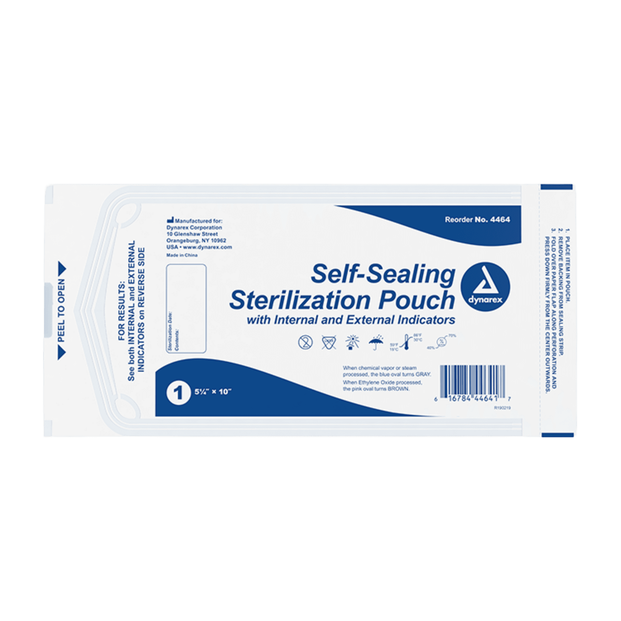 Dynarex Self Seal Sterilization Pouch 5" x 10"