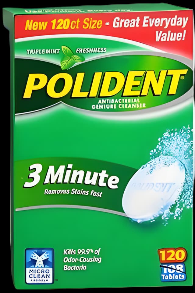 Polident® Mint Denture Cleaner | Kills 99.9% Bacteria