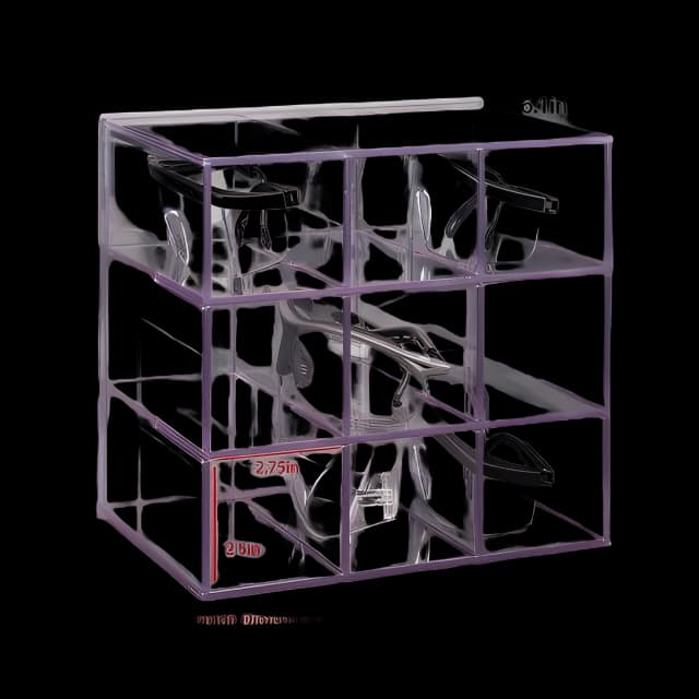 Poltex Protective Eyewear Holder - Wall Mount, Clear