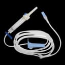 IV Pump Set Baxter™ Gravity / Pump 1 Port 10 Drops / mL Drip Rate Without Filter 104 Inch Tubing Solution