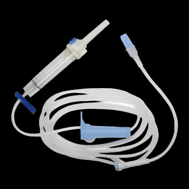 IV Pump Set Baxter™ Gravity / Pump 1 Port 10 Drops / mL Drip Rate Without Filter 104 Inch Tubing Solution
