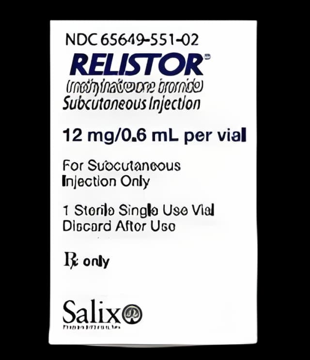 Relistor® Methylnaltrexone Bromide 12 mg / 0.6 mL Injection Single-Use Vial 0.6 mL