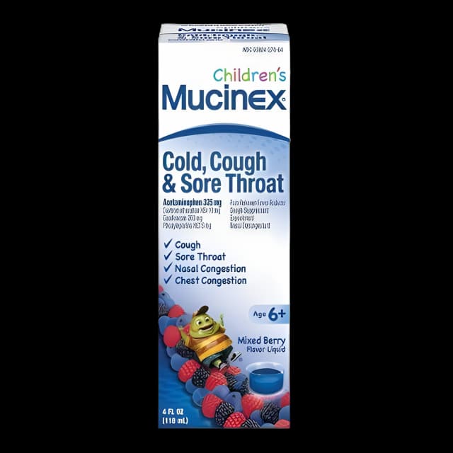 Children's Mucinex Cold & Cough Relief Liquid - 4 oz