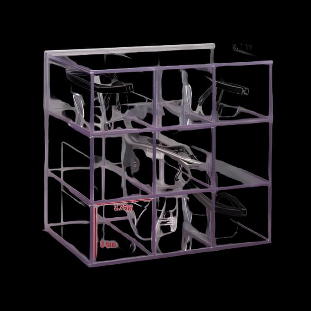 Poltex Magnet Mount Eyewear Holder - Organize 9 Safety Glasses