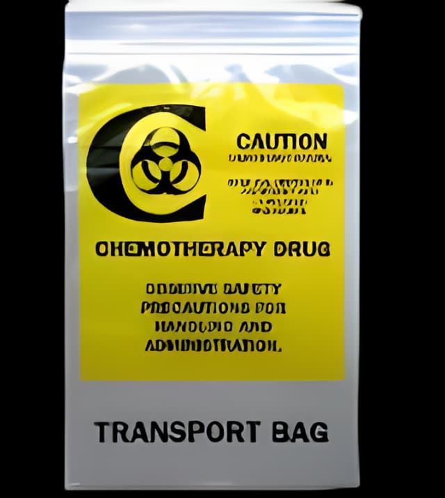 Chemo Drug Transport Bag Elkay® Plastics Clear Bag LDPE 9 X 12 Inch