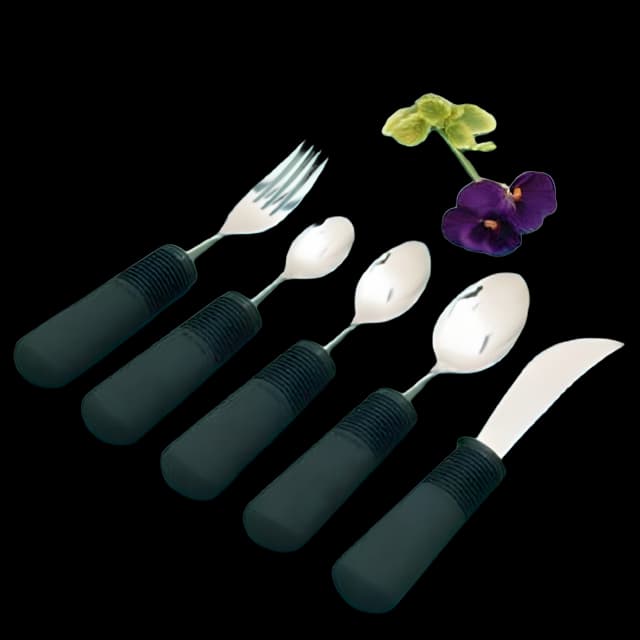 Teaspoon Good Grips Weighted Black