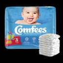 Unisex Baby Diaper Comfees® Size 3 Disposable Moderate Absorbency