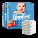 Unisex Baby Diaper Comfees® Size 3 Disposable Moderate Absorbency