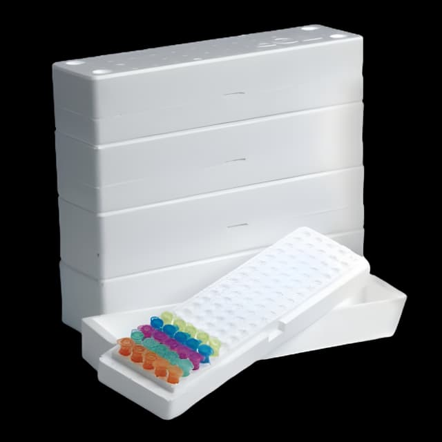 EPS Foam Microplate Freezer Rack - 100 Tube Capacity