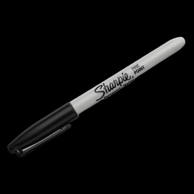 Permanent Marker Staples Advantage Sharpie® Black Ink Cap