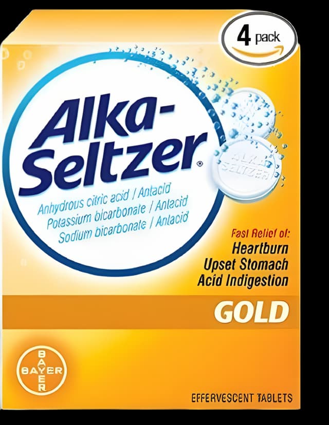 Alka-Seltzer Gold Antacid Tablets - Fast Relief for Indigestion