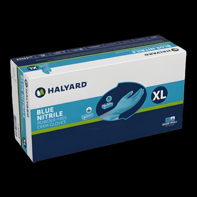 Exam Glove Blue Nitrile® X-Large NonSterile Nitrile Standard Cuff Length Textured Fingertips Blue Not Rated