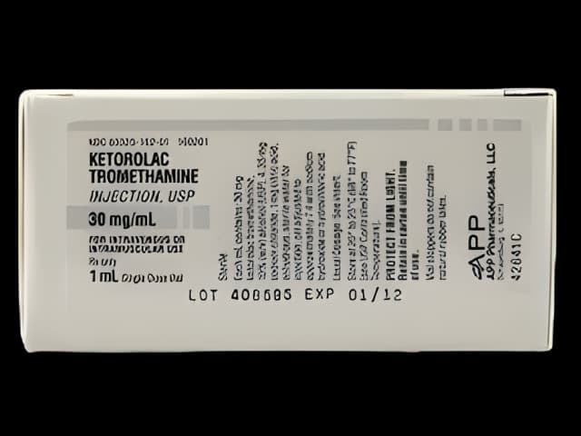 Ketorolac Tromethamine, Preservative Free 30 mg / mL Injection Single-Dose Vial 1 mL - 63323016201