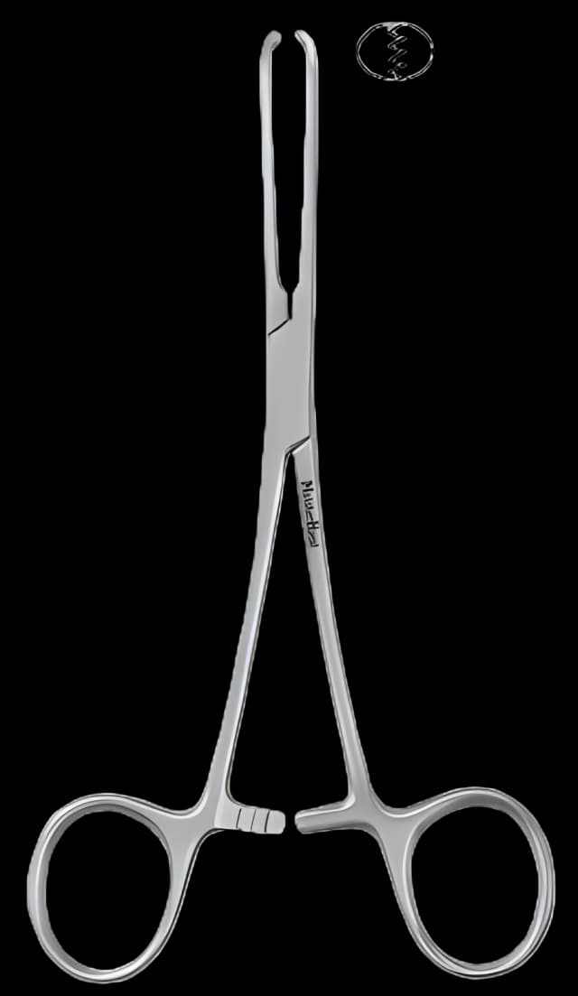 Tissue Forceps MeisterHand® Baby Allis 5-1/2 Inch Length Surgical Grade German Stainless Steel NonSterile Ratchet Lock Finger Ring Handle Straight Delicate, 4 X 5 Teeth