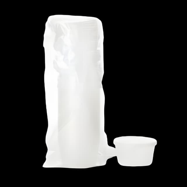 Dawn Mist® Denture Cup 8 oz. Clear Snap-On Lid Single Patient Use