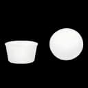 Dawn Mist® Denture Cup 8 oz. Clear Snap-On Lid Single Patient Use