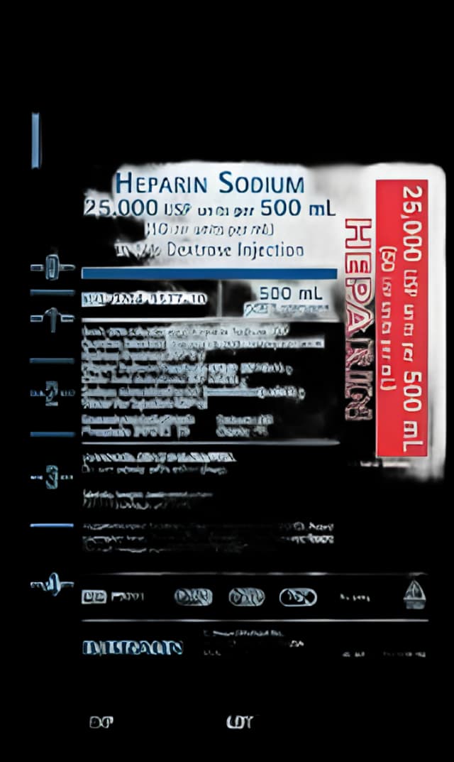 Heparin Sodium, Porcine / 5% Dextrose, Preservative Free 50 U / mL IV Solution Flexible Bag 500 mL