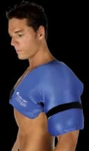 Hot / Cold Therapy Wrap Elasto-Gel™ Shoulder One Size Fits Most 16 X 24 Inch Poly-Cotton / Elasto-Gel™ Reusable
