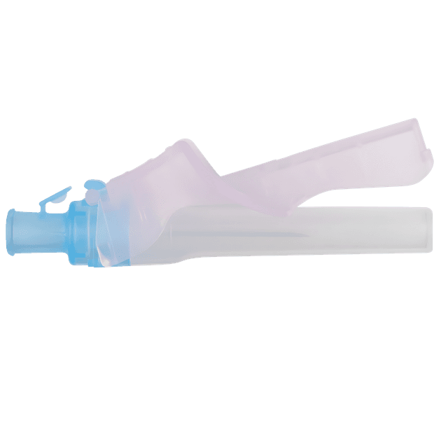 Safety Hypodermic Needle Eclipse™ 1 Inch Length 23 Gauge Thin Wall Hinged Safety Needle