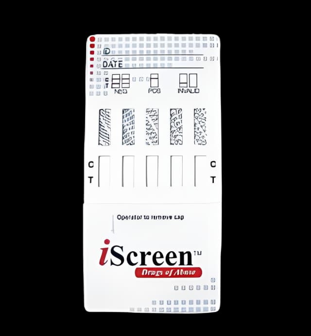 Drugs of Abuse Test Kit iScreen® BZO, COC, mAMP/MET, MOP, THC 25 Tests CLIA Non-Waived