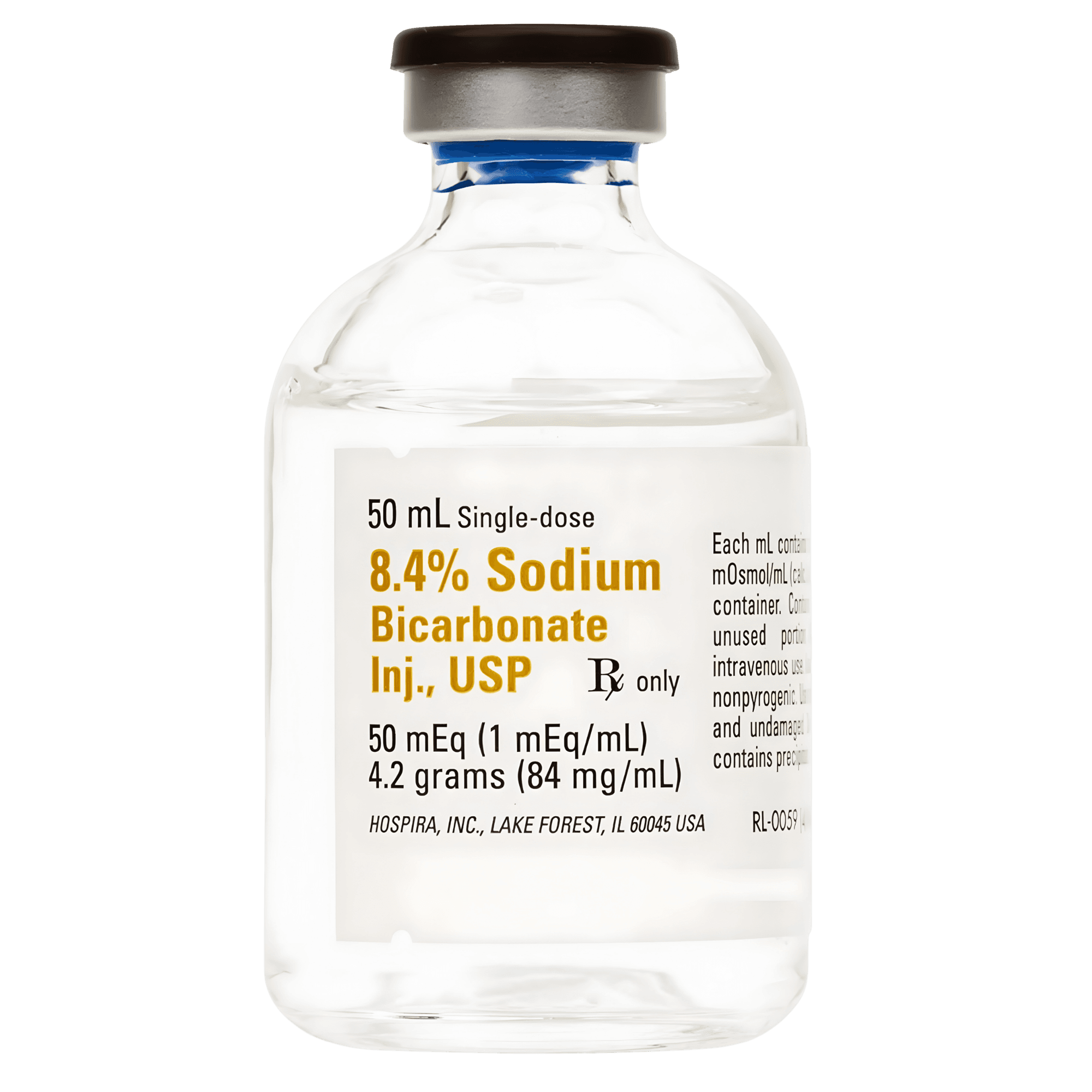 SODIUM BICARBONATE 8.4% SDV 50 ML, 25/PK