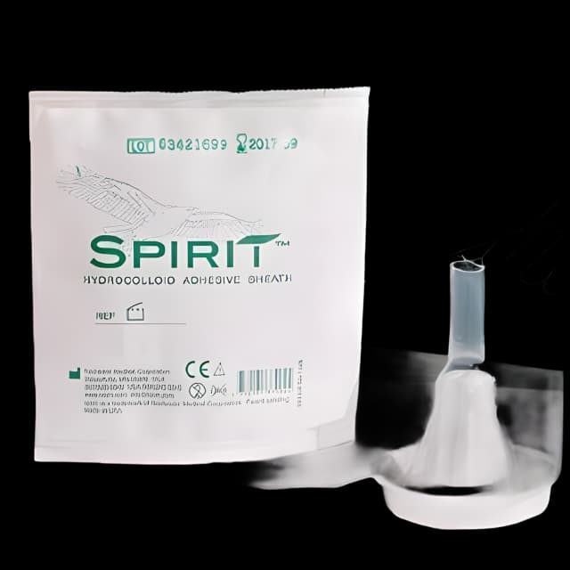 Male External Catheter Spirit™2 Self-Adhesive Band Hydrocolloid Silicone Intermediate - 37303
