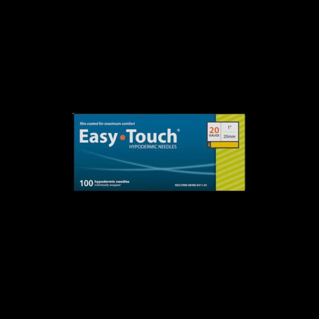 EasyTouch® 20 Gauge 1 Inch Length Hypodermic Needle