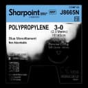 Nonabsorbable Suture with Needle Surgical Specialties™ Polypropylene DSM18 3/8 Circle Precision Reverse Cutting Needle Size 3 - 0 Monofilament - J8665N
