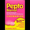 Anti-Diarrheal Pepto Bismol® 262 mg Strength Chewable Tablet 48 per Box