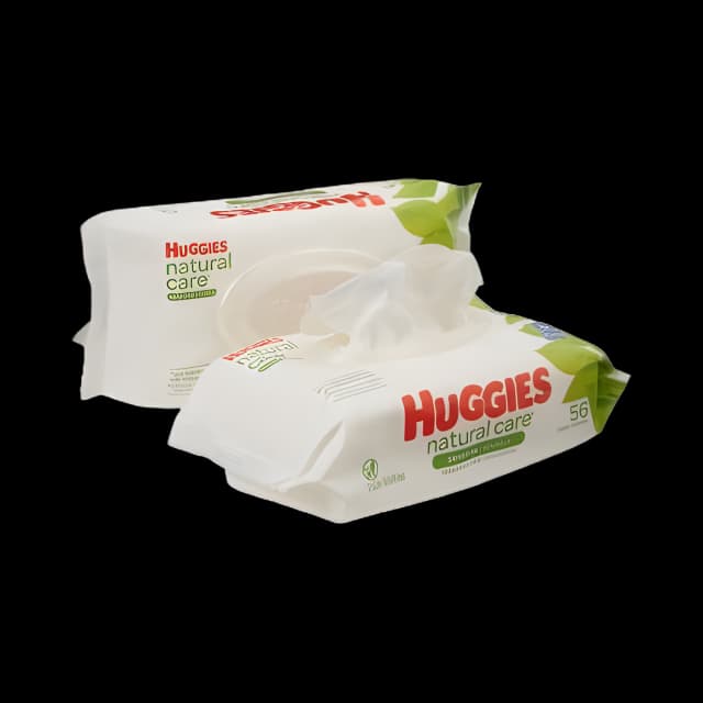 Baby Wipe Huggies® Natural Care® Soft Pack Unscented 56 Count