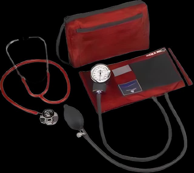 Reusable Aneroid / Stethoscope Set Match Mates® Adult Cuff Dual Head General Exam Stethoscope Pocket Aneroid - 01-260-081