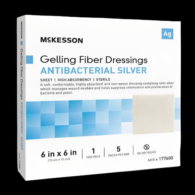McKesson Silver Gelling Fiber Dressing 6x6 - Advanced Wound Care