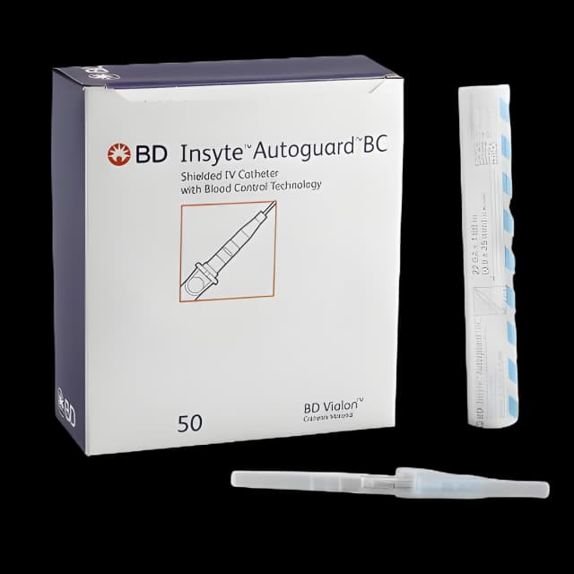 Peripheral IV Catheter Insyte™ Autoguard™ BC 22 Gauge 1 Inch Button Retracting Safety Needle - 382523