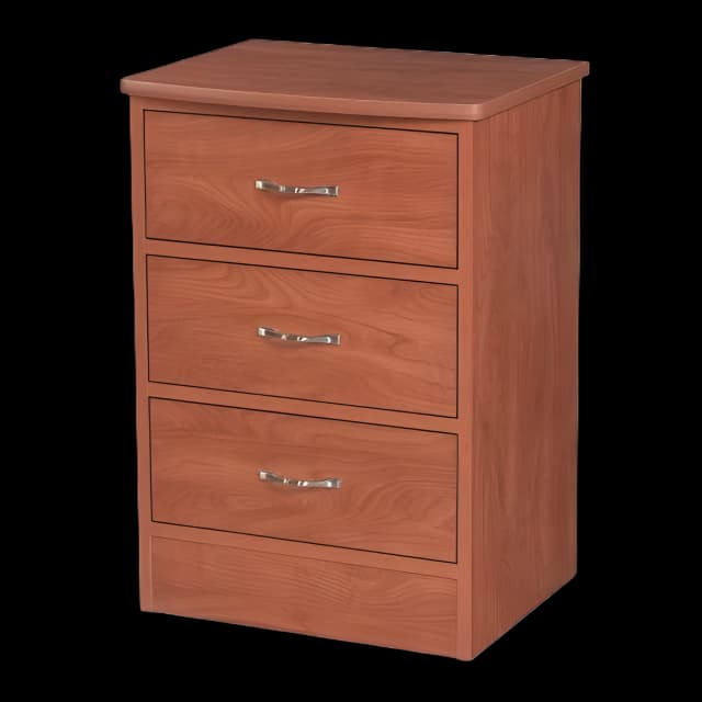 Brownlee Woods 3-Drawer Medical Bedside Cabinet