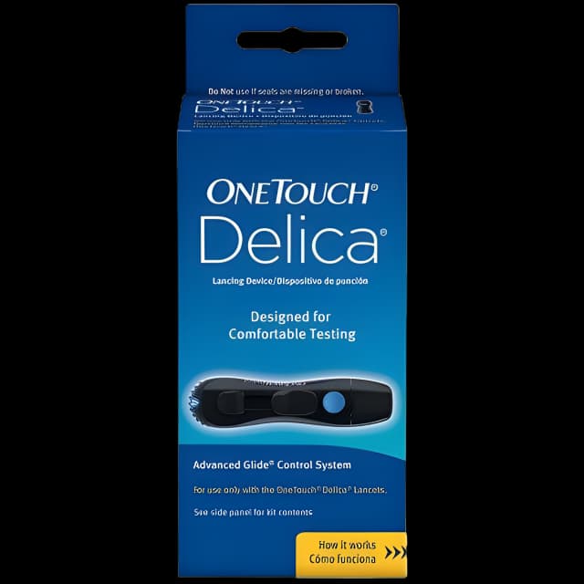 Lancing Device OneTouch® Push Button Activation Finger